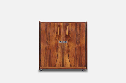Mid-Century Brazilian Rosewood Armoire Dresser by Intercontinental Design