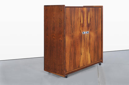 Mid-Century Brazilian Rosewood Armoire Dresser by Intercontinental Design