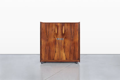 Mid-Century Brazilian Rosewood Armoire Dresser by Intercontinental Design