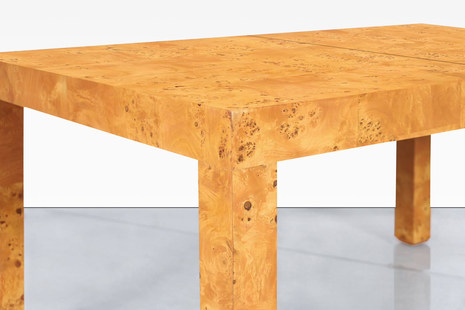 Mid-Century Burl Wood Dining Table by Milo Baughman for Thayer Coggin
