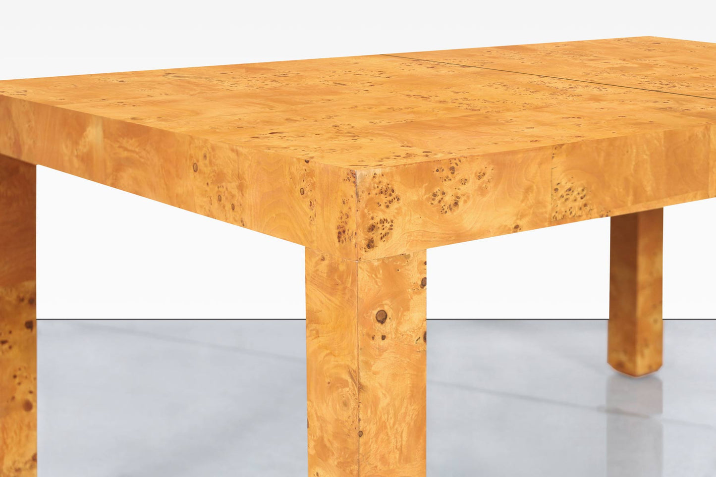 Mid-Century Burl Wood Dining Table by Milo Baughman for Thayer Coggin