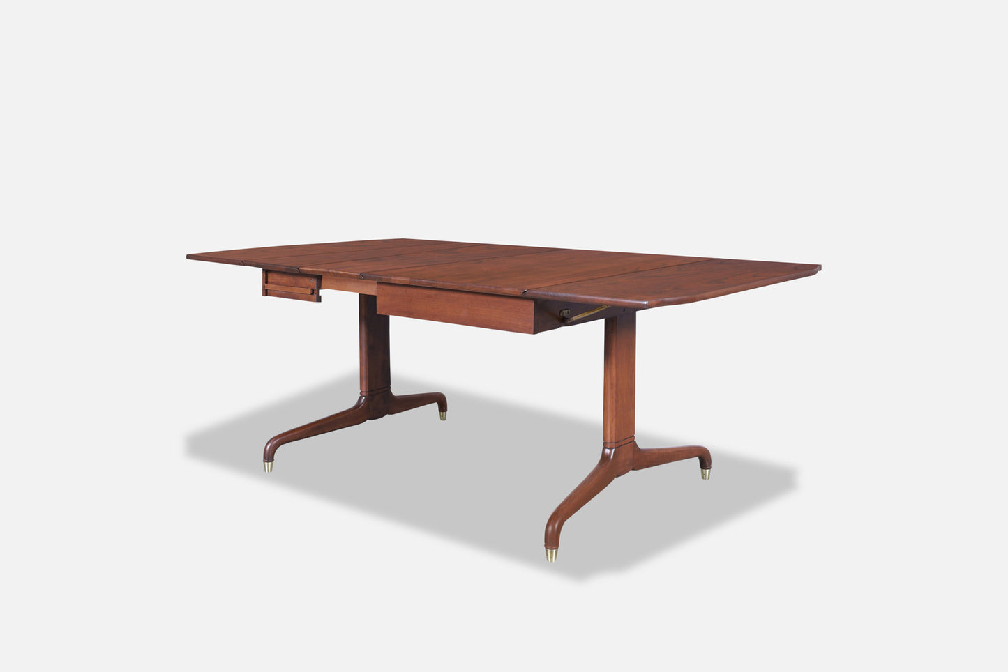 Mid-Century Drop-Leaf Extension Dining Table by Extensole Corporation