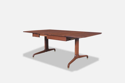 Mid-Century Drop-Leaf Extension Dining Table by Extensole Corporation