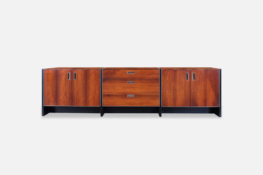 Mid-Century Long Rosewood Credenza by Robert Baron for Glenn of California