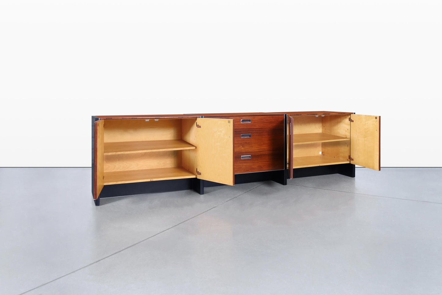 Mid-Century Long Rosewood Credenza by Robert Baron for Glenn of California