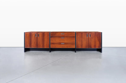 Mid-Century Long Rosewood Credenza by Robert Baron for Glenn of California