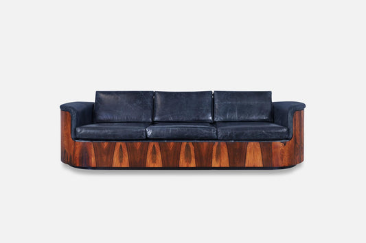 Mid-Century Modern Brazilian Rosewood Sofa by Selig