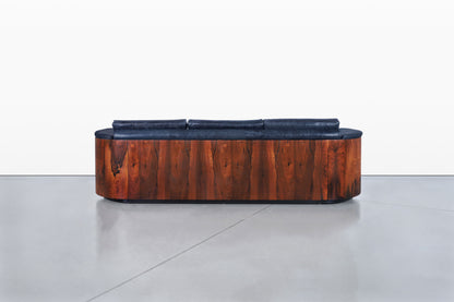 Mid-Century Modern Brazilian Rosewood Sofa by Selig