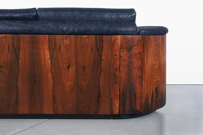 Mid-Century Modern Brazilian Rosewood Sofa by Selig