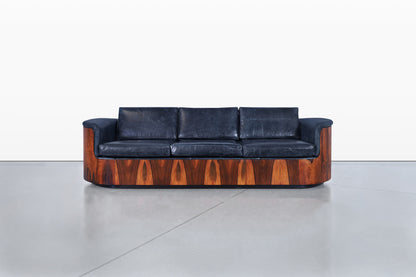 Mid-Century Modern Brazilian Rosewood Sofa by Selig