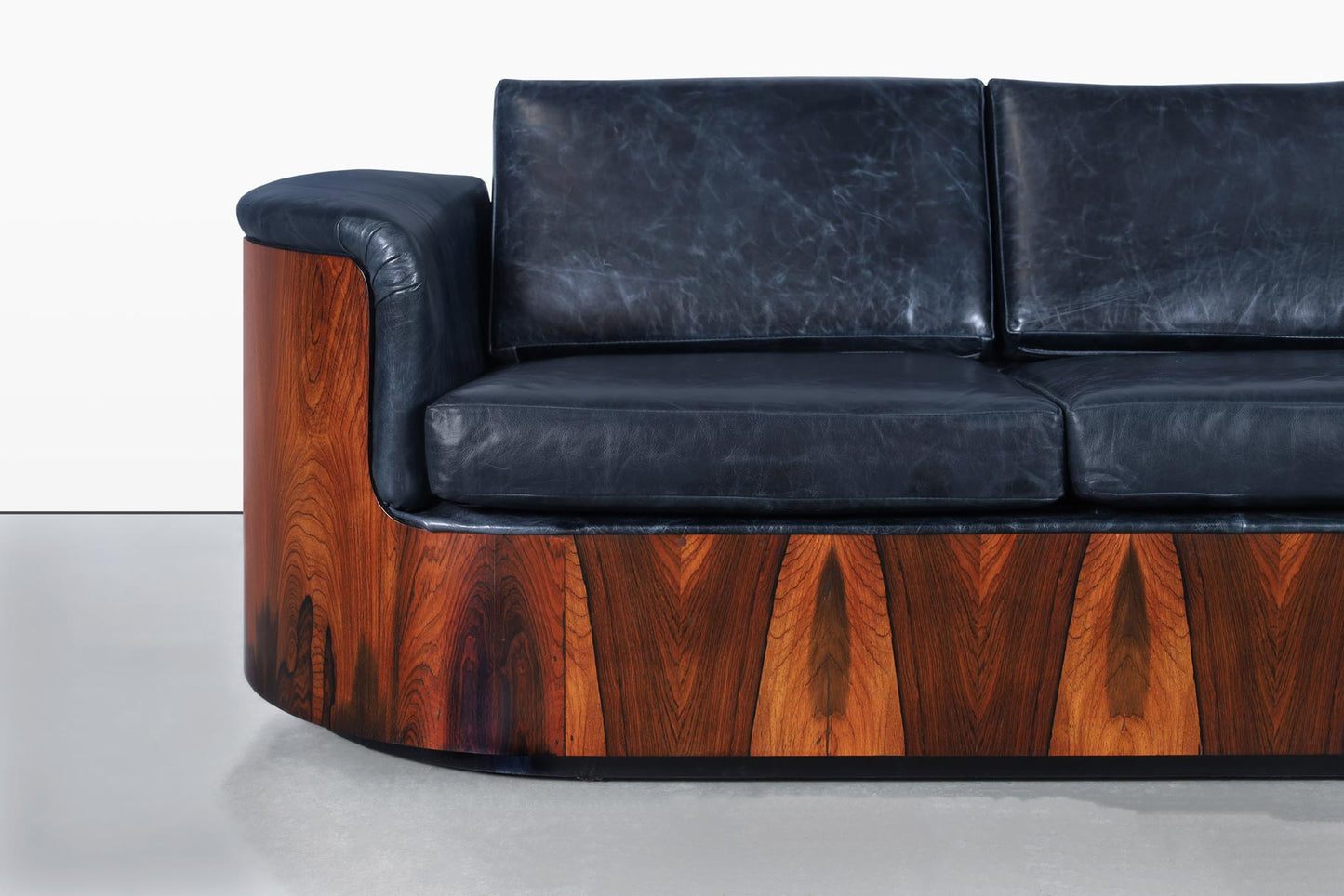 Mid-Century Modern Brazilian Rosewood Sofa by Selig