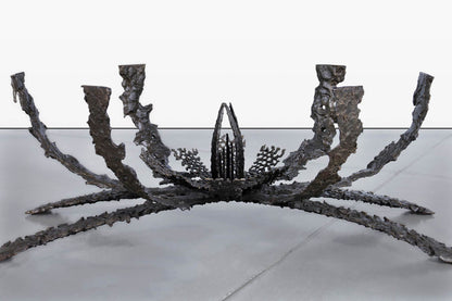 Mid-Century Modern Brutalist Bronze Coffee Table by Daniel Gluck