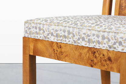 Mid-Century Modern Burl Wood Dining Room Set by Milo Baughman
