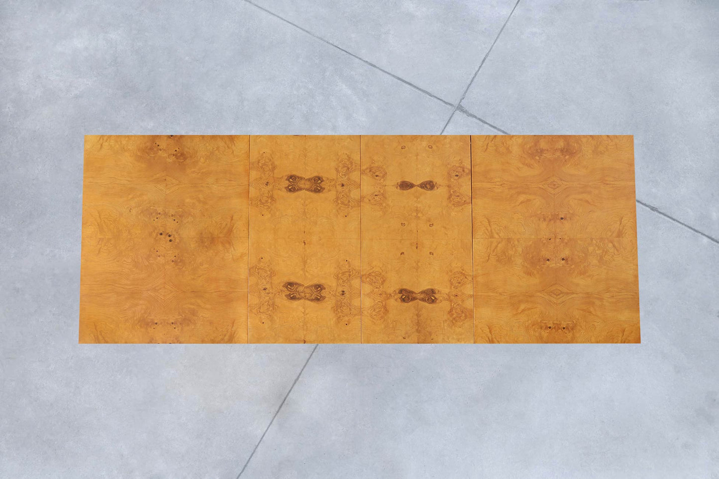 Mid-Century Modern Burl Wood Dining Room Set by Milo Baughman
