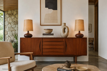 Mid-Century Modern Ceramic Table Lamps by Lotte and Gunnar Bostlund