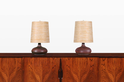 Mid-Century Modern Ceramic Table Lamps by Lotte and Gunnar Bostlund
