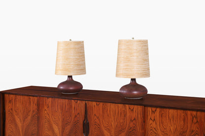 Mid-Century Modern Ceramic Table Lamps by Lotte and Gunnar Bostlund