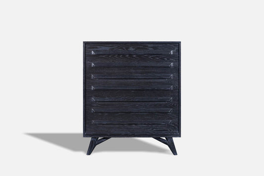 Mid-Century Modern Cerused Chest of Drawers by Jack Van Der Molen