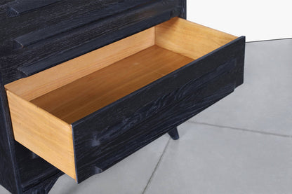 Mid-Century Modern Cerused Chest of Drawers by Jack Van Der Molen