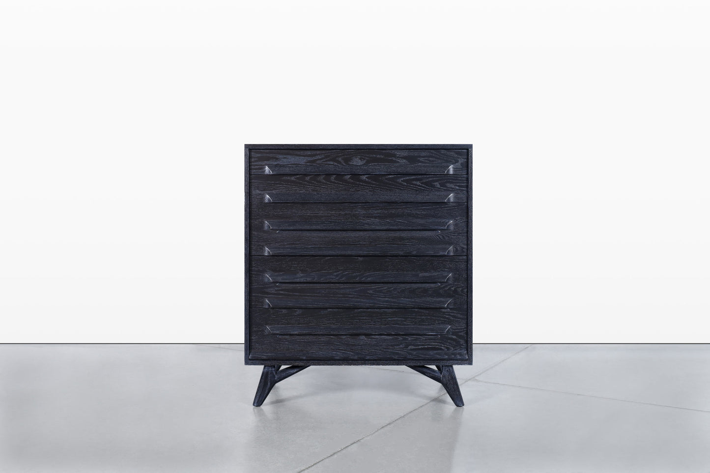 Mid-Century Modern Cerused Chest of Drawers by Jack Van Der Molen