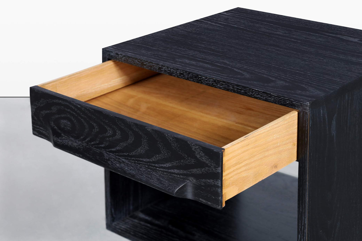 Mid-Century Modern Cerused Nightstands by Jack Van Der Molen