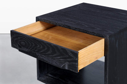Mid-Century Modern Cerused Nightstands by Jack Van Der Molen