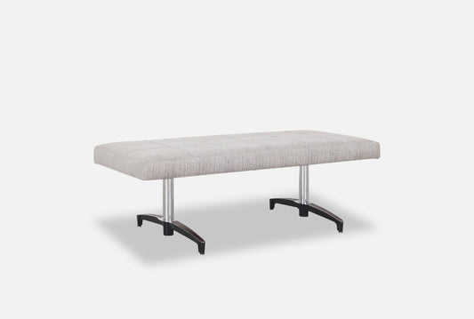 Mid-Century Modern Chrome Bench