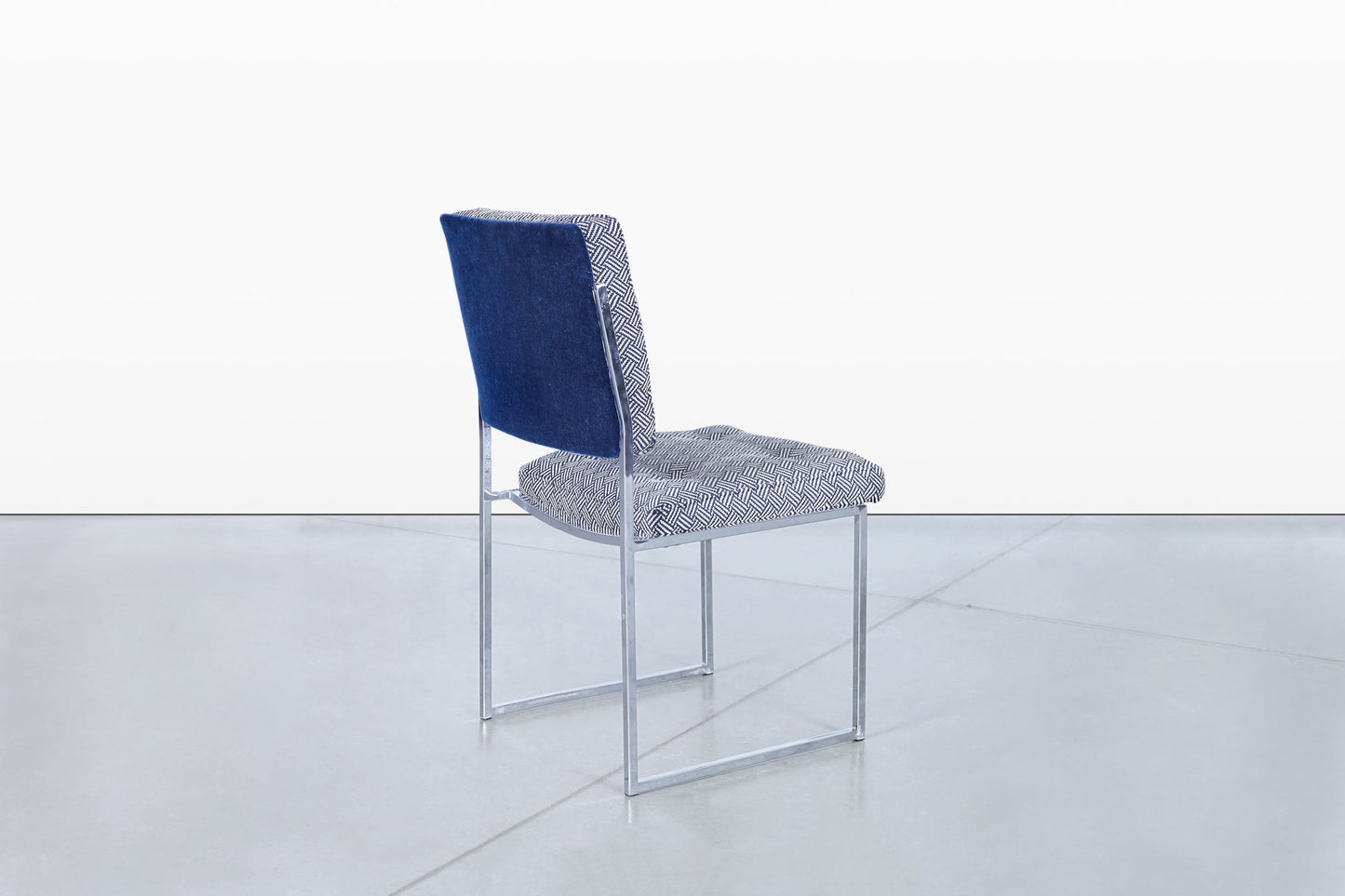 Mid-Century Modern Chrome Dining Chairs After Milo Baughman