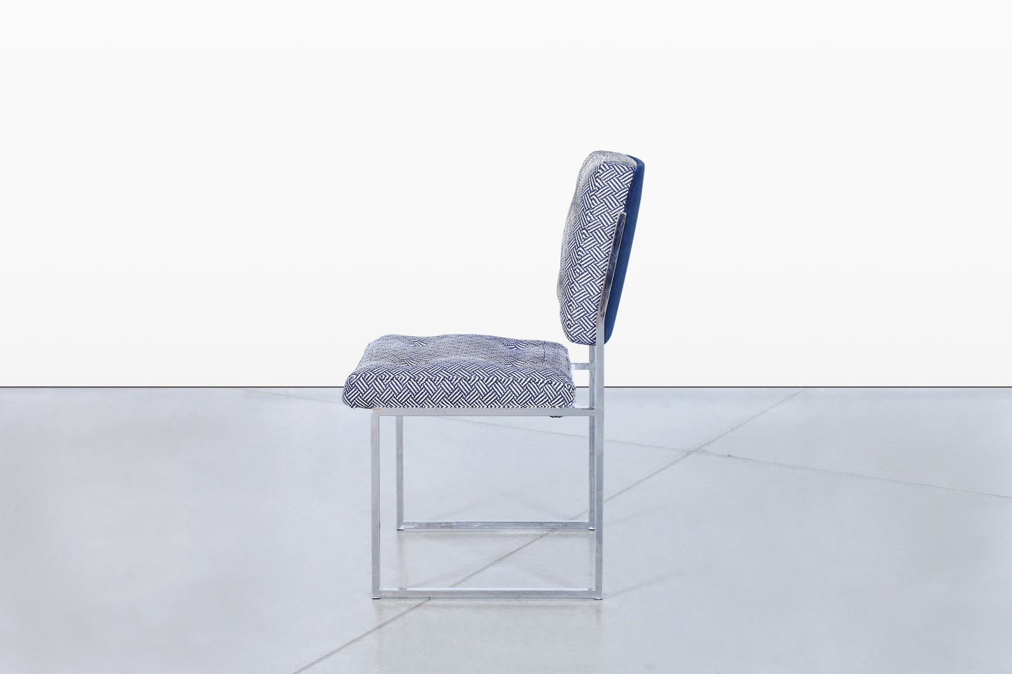 Mid-Century Modern Chrome Dining Chairs After Milo Baughman