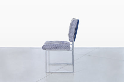Mid-Century Modern Chrome Dining Chairs After Milo Baughman