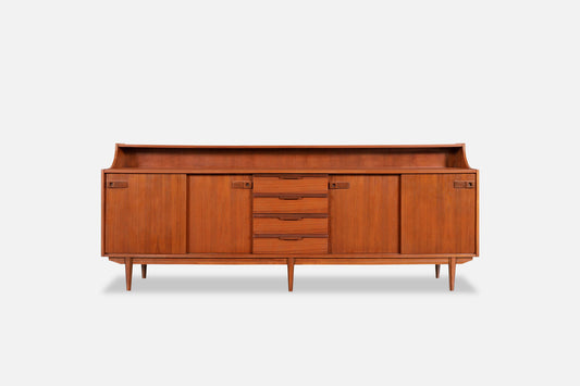 Mid-Century Modern English Teak Credenza / Sideboard, 1960s