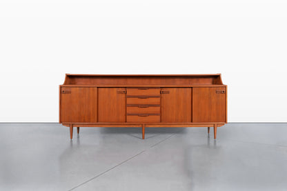 Mid-Century Modern English Teak Credenza / Sideboard, 1960s