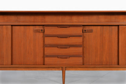 Mid-Century Modern English Teak Credenza / Sideboard, 1960s