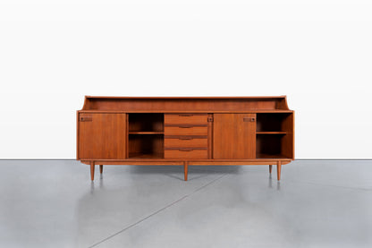 Mid-Century Modern English Teak Credenza / Sideboard, 1960s