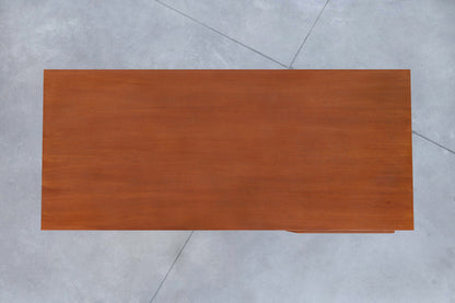 Mid-Century Modern German Teak and Chrome Executive Desk