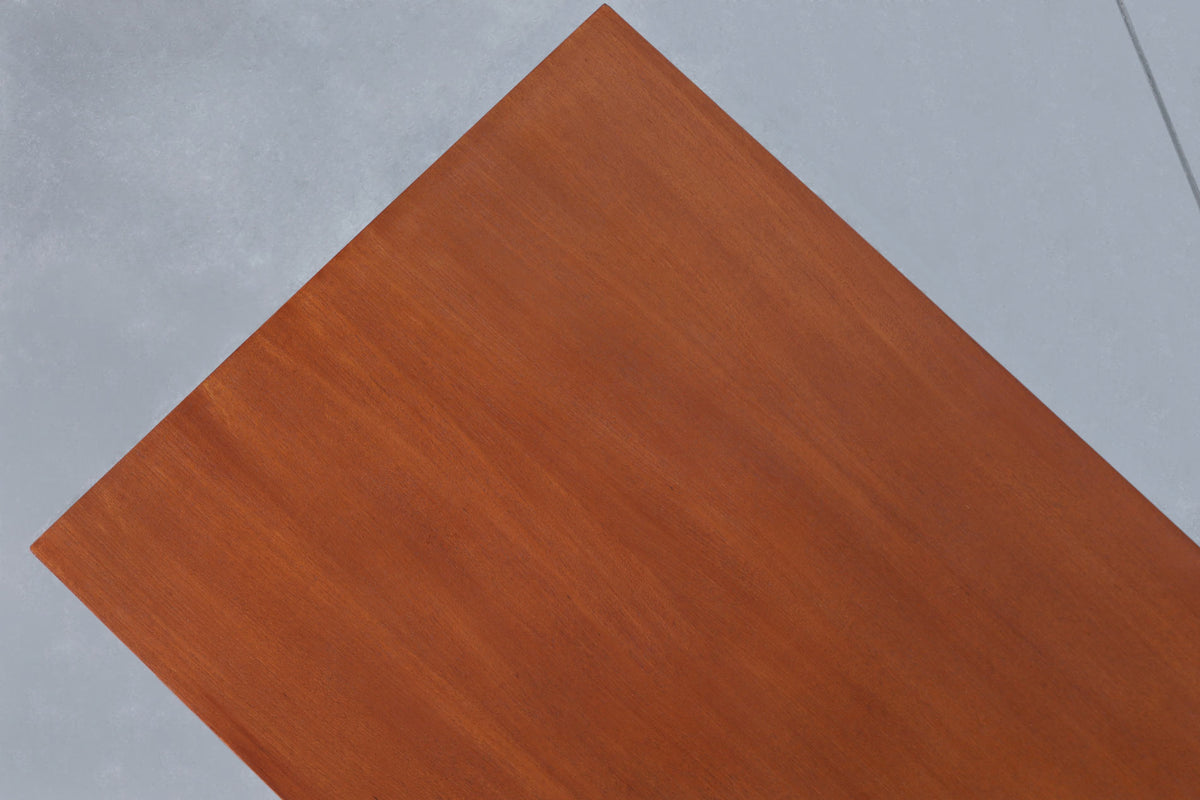 Mid-Century Modern German Teak and Chrome Executive Desk