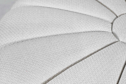 Mid-Century Modern Round Sunburst Ottoman