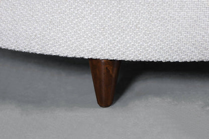 Mid-Century Modern Round Sunburst Ottoman