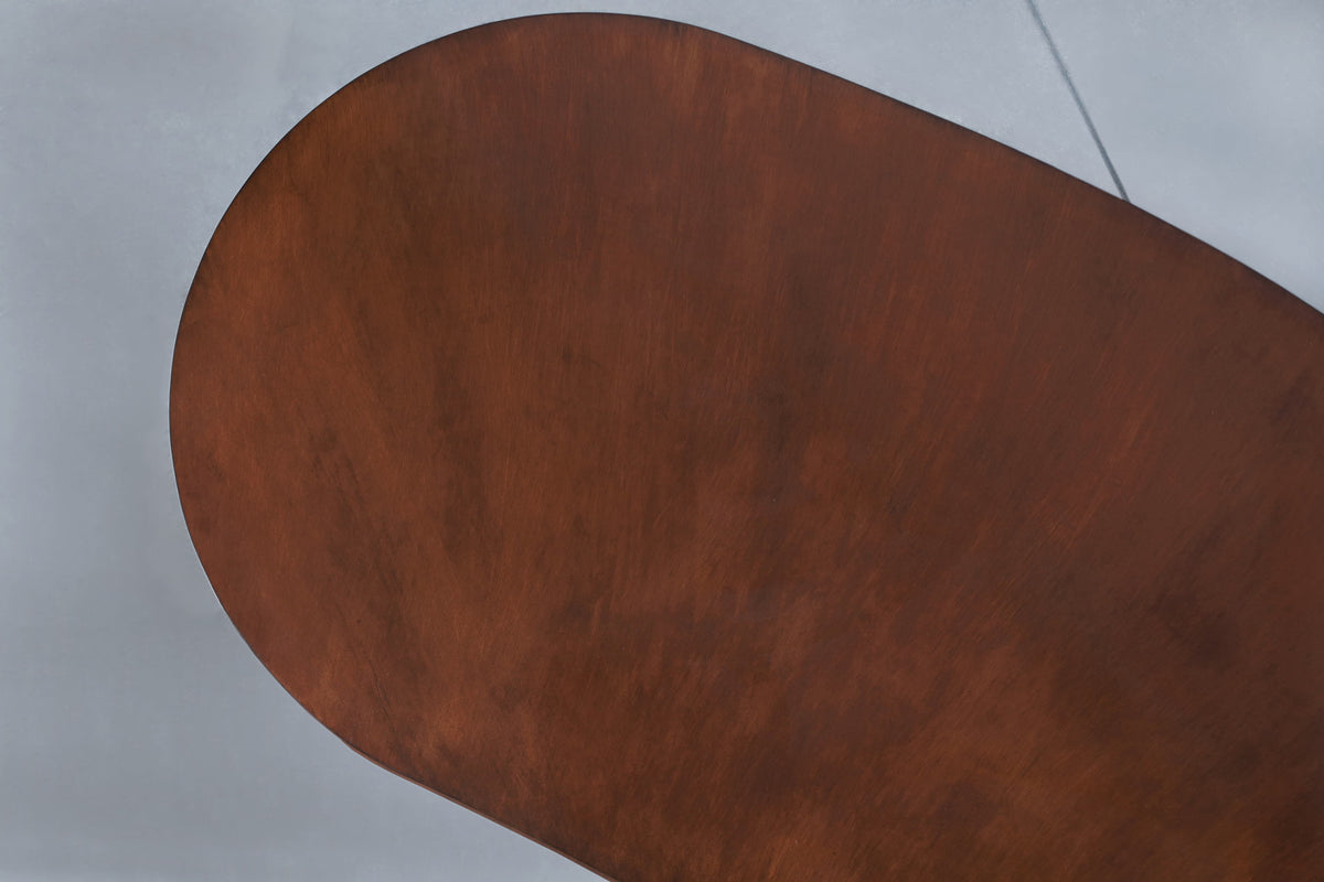 Mid-Century Modern Sculptural Biomorphic Walnut Executive Desk