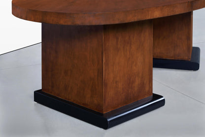 Mid-Century Modern Sculptural Biomorphic Walnut Executive Desk