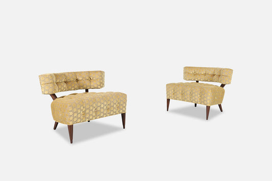 Mid-Century Modern Sculptural Lounge Chairs Attributed to Billy Haines