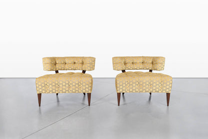Mid-Century Modern Sculptural Lounge Chairs Attributed to Billy Haines