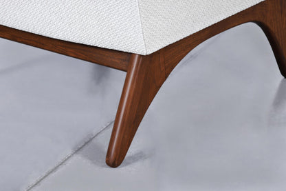 Mid-Century Modern Sculptural Walnut Lounge Chairs by Kroehler