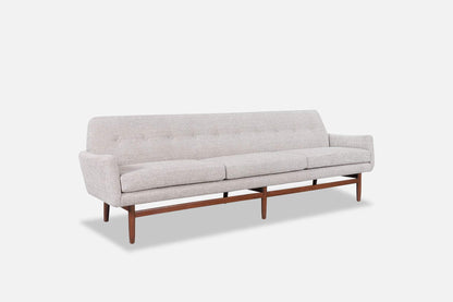 Mid-Century Modern Sculptural Walnut Sofa, 1960s