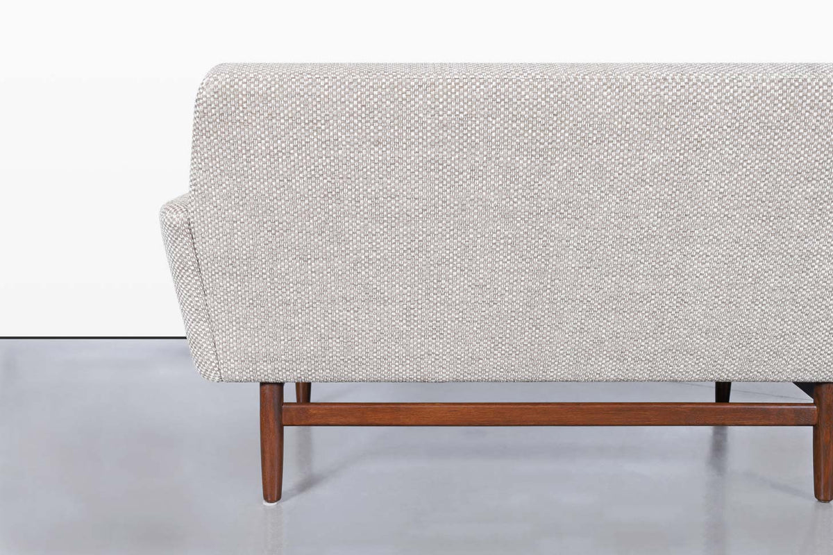 Mid-Century Modern Sculptural Walnut Sofa, 1960s