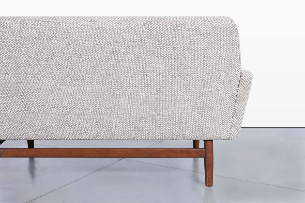 Mid-Century Modern Sculptural Walnut Sofa, 1960s