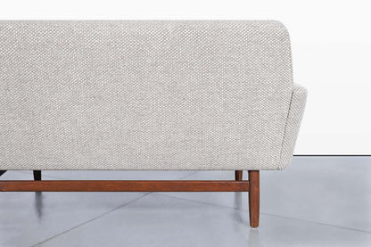 Mid-Century Modern Sculptural Walnut Sofa, 1960s