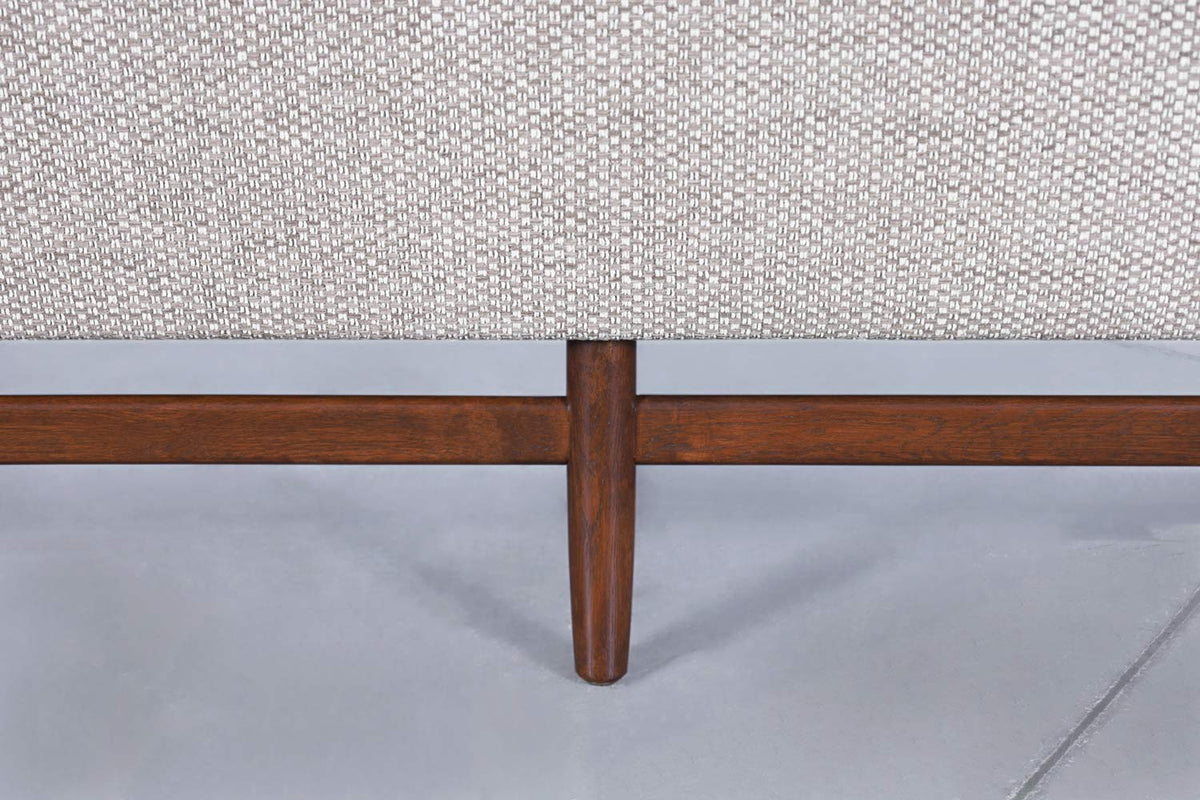 Mid-Century Modern Sculptural Walnut Sofa, 1960s