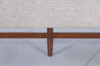 Mid-Century Modern Sculptural Walnut Sofa, 1960s
