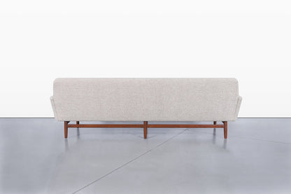Mid-Century Modern Sculptural Walnut Sofa, 1960s